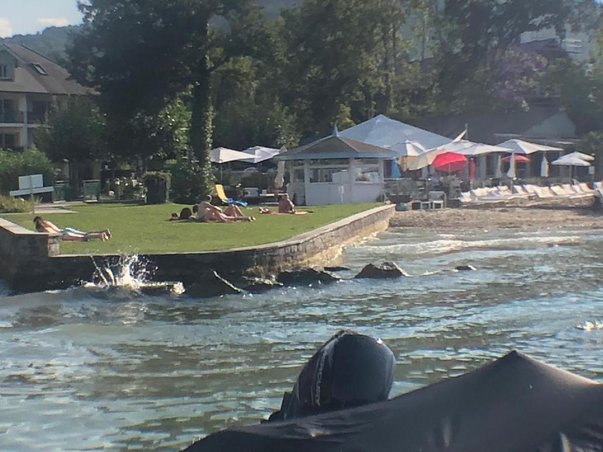 Studio Les Pieds Dans L'Eau Au Bord Du Lac D'Annecy Duingt Bagian luar foto