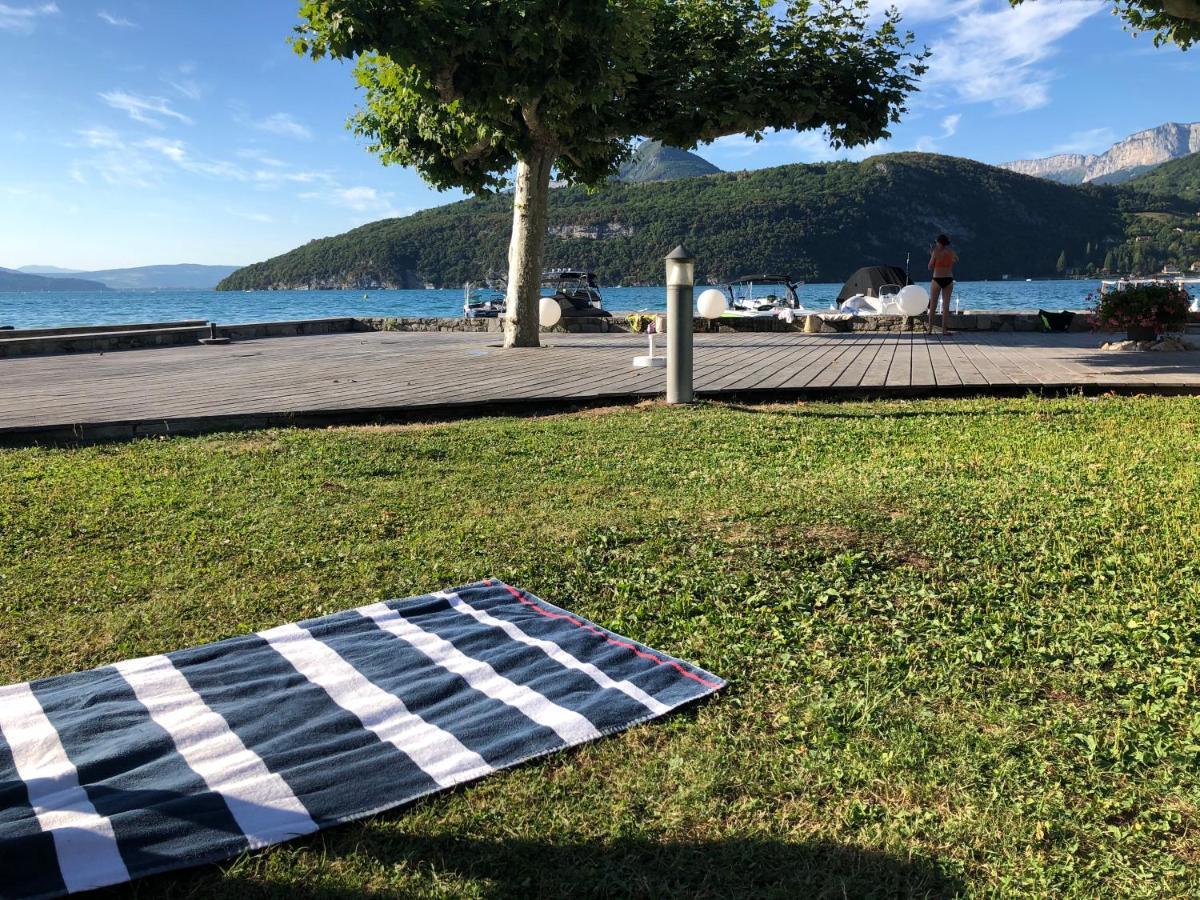 Studio Les Pieds Dans L'Eau Au Bord Du Lac D'Annecy Duingt Bagian luar foto