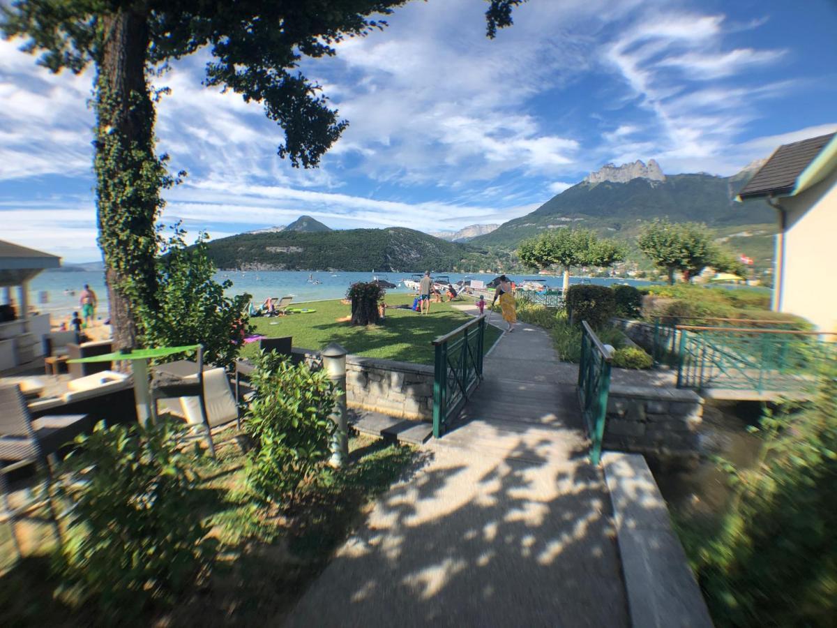 Studio Les Pieds Dans L'Eau Au Bord Du Lac D'Annecy Duingt Bagian luar foto