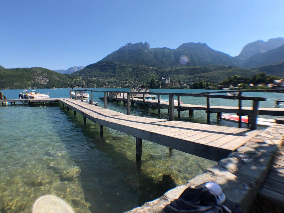 Studio Les Pieds Dans L'Eau Au Bord Du Lac D'Annecy Duingt Bagian luar foto