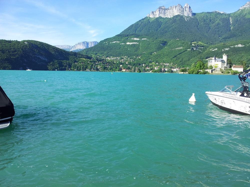 Studio Les Pieds Dans L'Eau Au Bord Du Lac D'Annecy Duingt Bagian luar foto