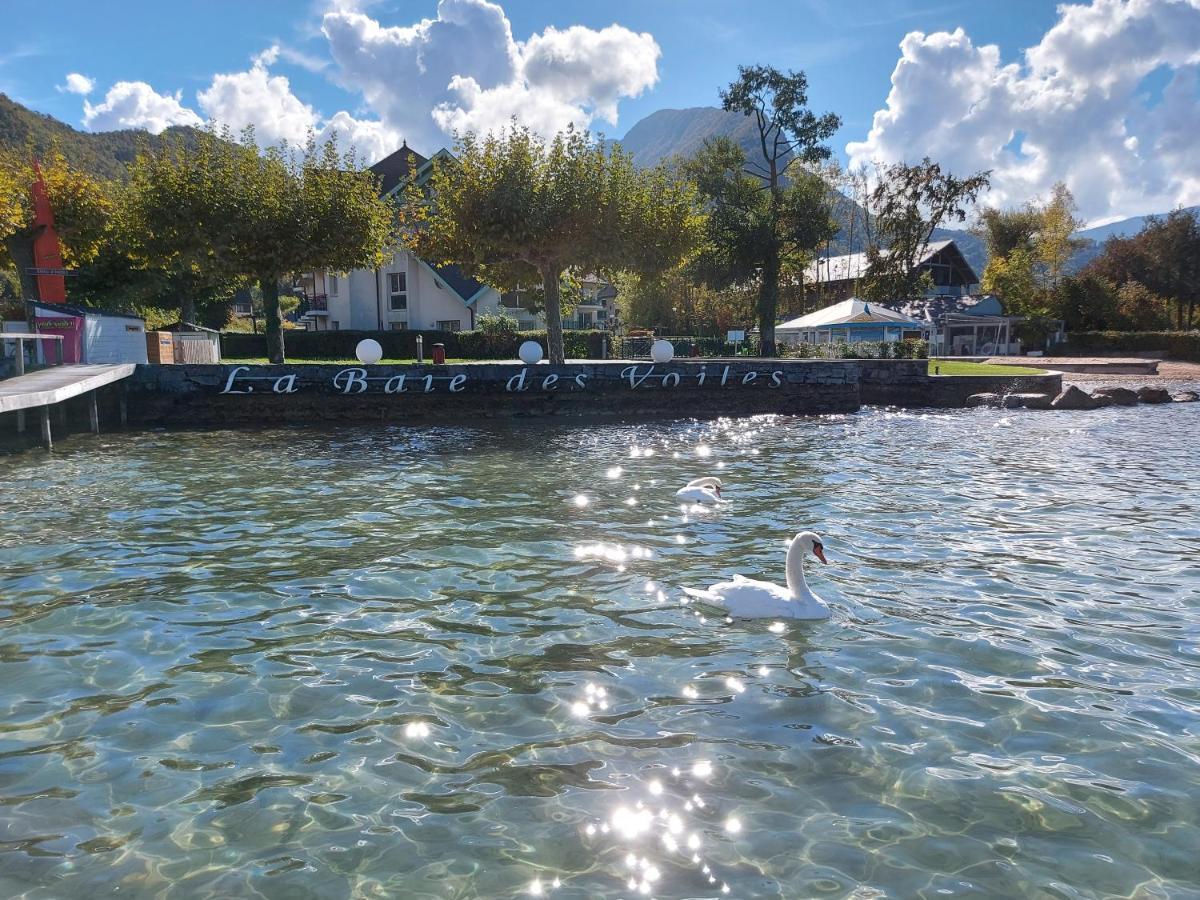 Studio Les Pieds Dans L'Eau Au Bord Du Lac D'Annecy Duingt Bagian luar foto