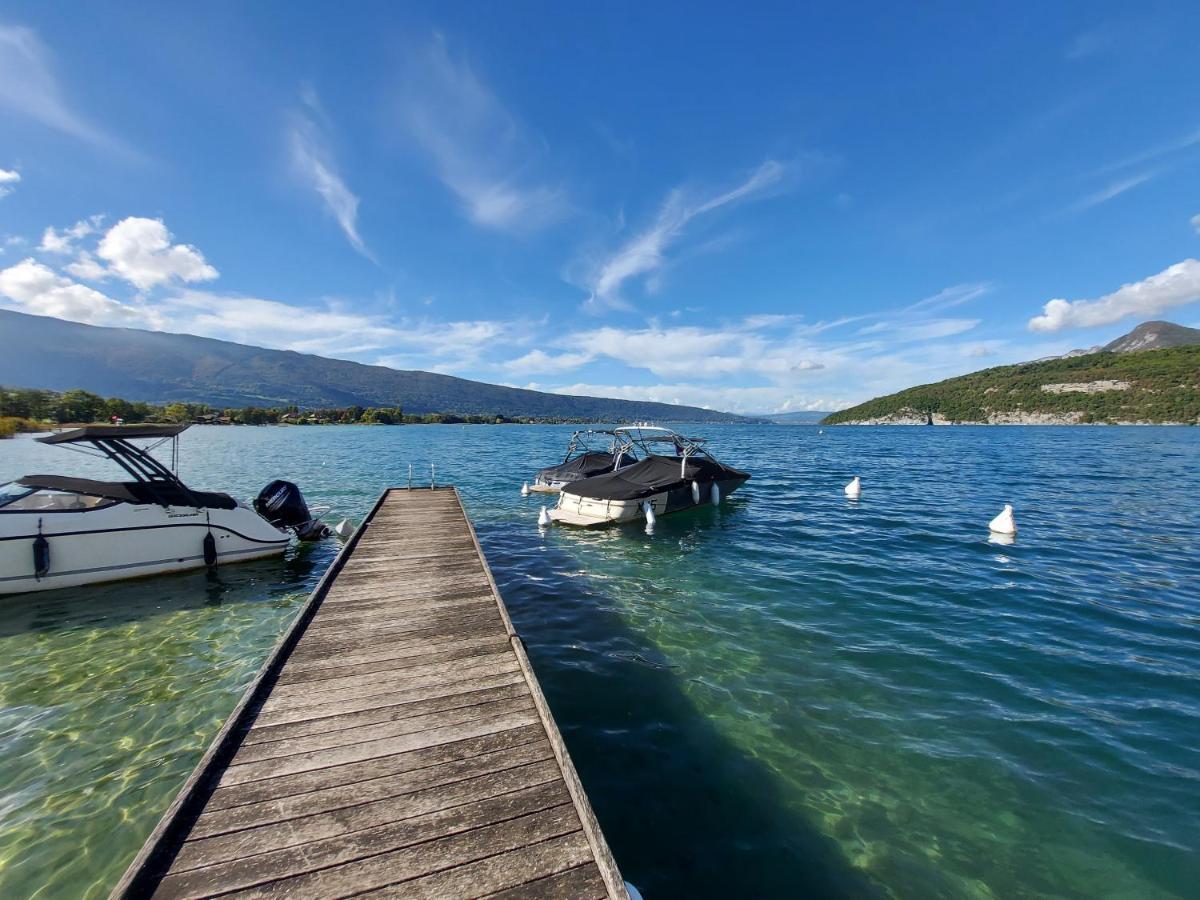 Studio Les Pieds Dans L'Eau Au Bord Du Lac D'Annecy Duingt Bagian luar foto