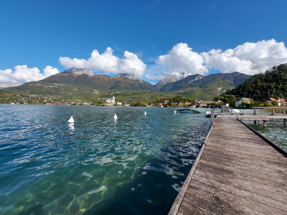 Studio Les Pieds Dans L'Eau Au Bord Du Lac D'Annecy Duingt Bagian luar foto