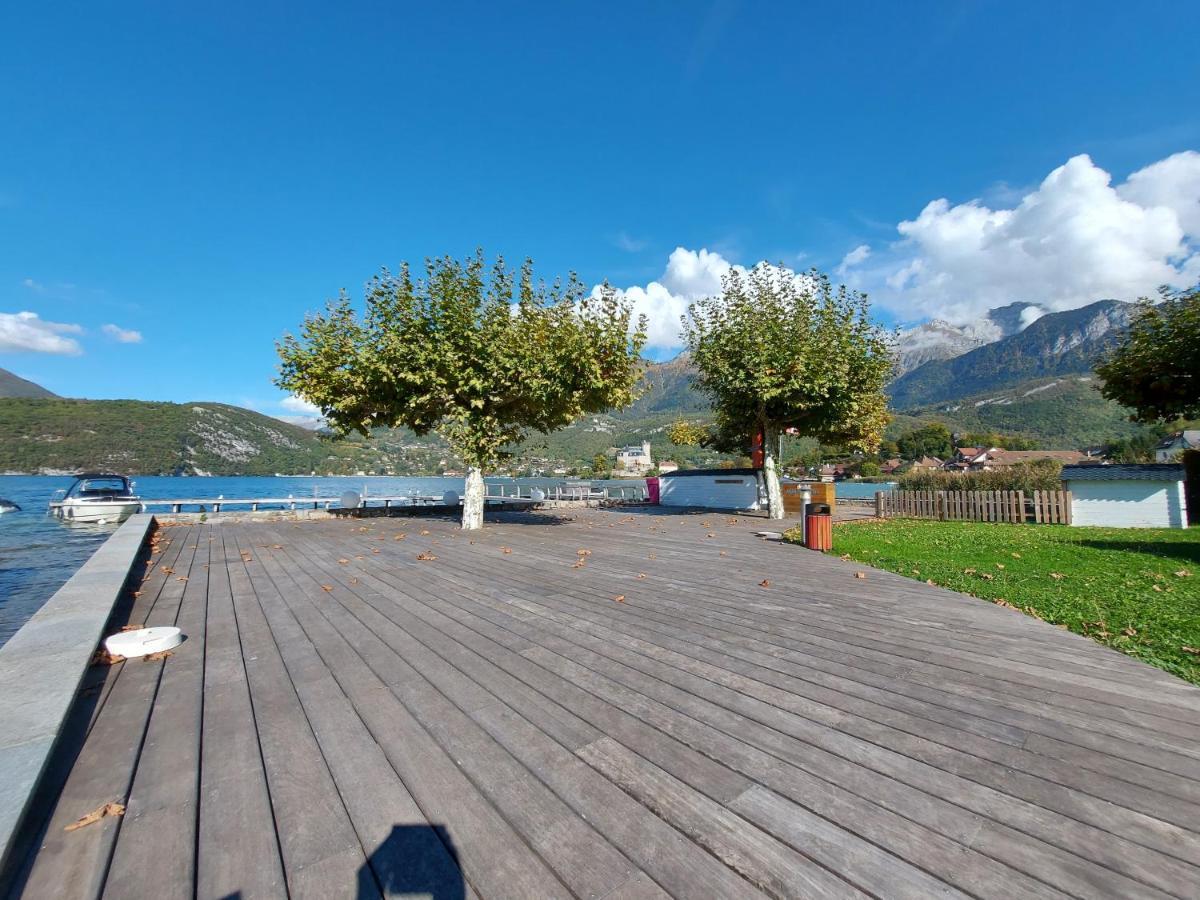 Studio Les Pieds Dans L'Eau Au Bord Du Lac D'Annecy Duingt Bagian luar foto
